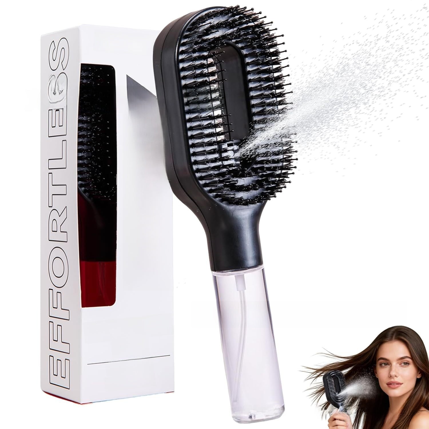 Hair mist spray comb with handle