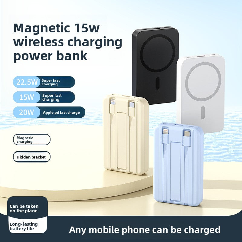 Magnetic Wireless Power Bank with Stand