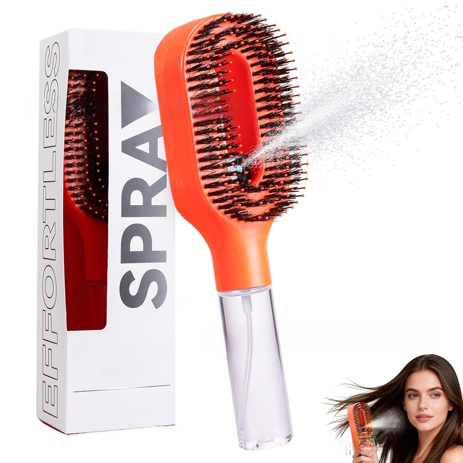 Hair mist spray comb with handle