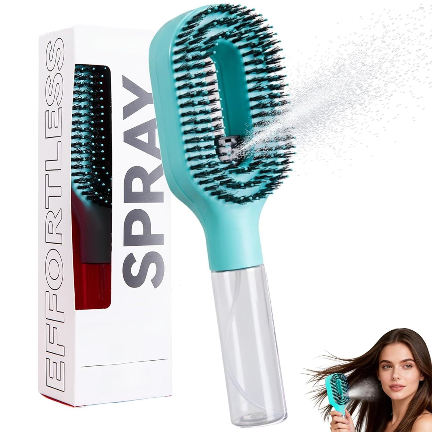 Hair mist spray comb with handle
