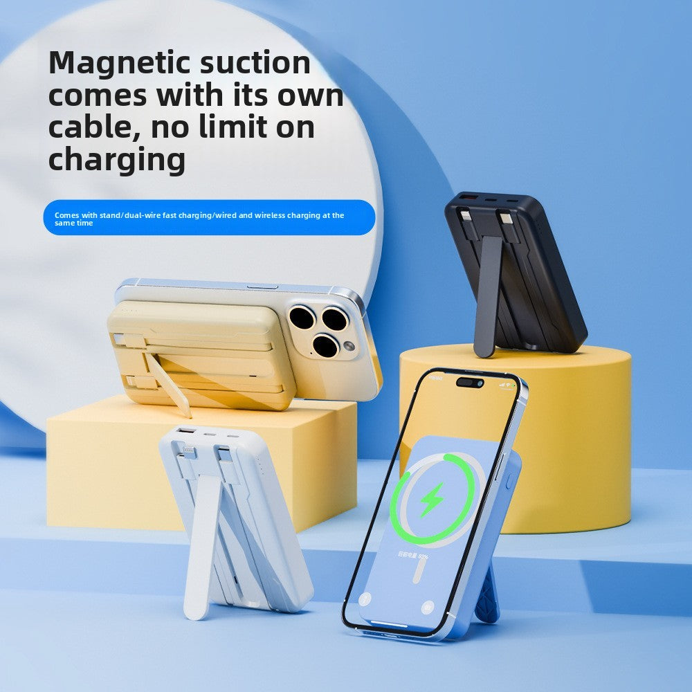 Magnetic Wireless Power Bank with Stand